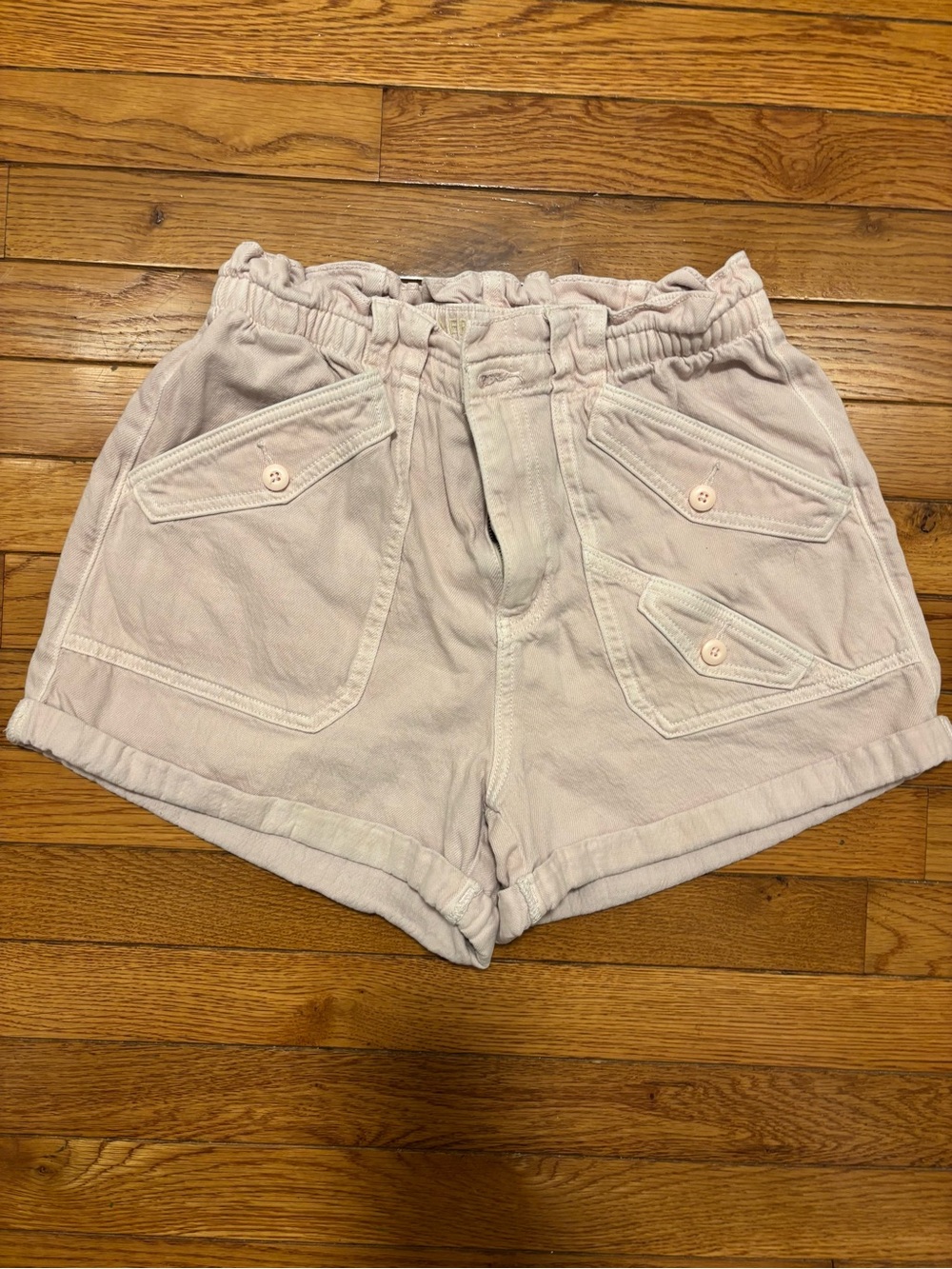 American Eagle paper bag shorts